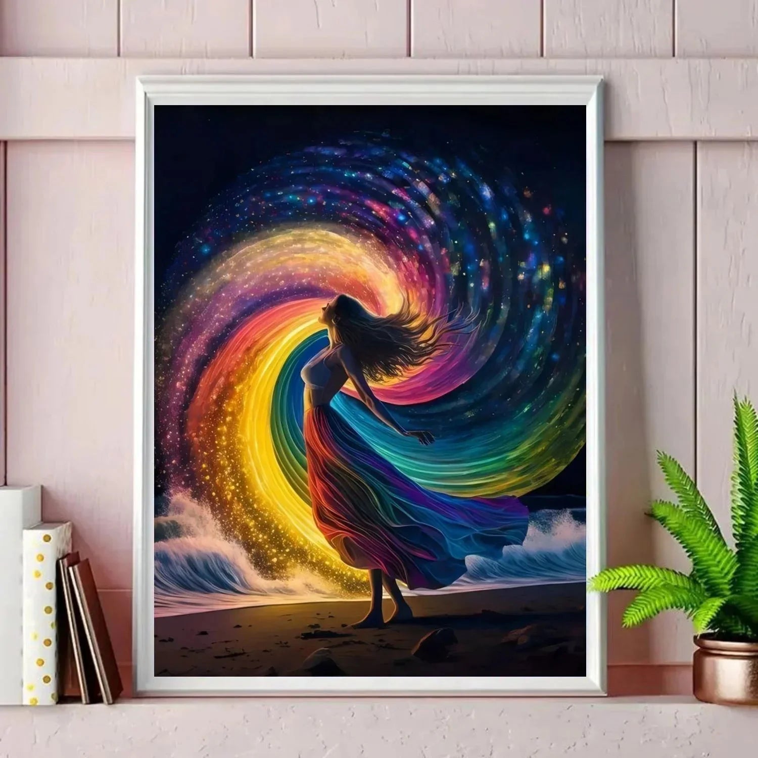 1pc Paint by Numbers Kit for Adults Beginner on Canvas, Painting Kits for Adults, DIY Hobbies for Women, Frameelss